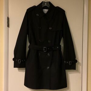 Coach “The Trench” Women's Elegant Black Coat